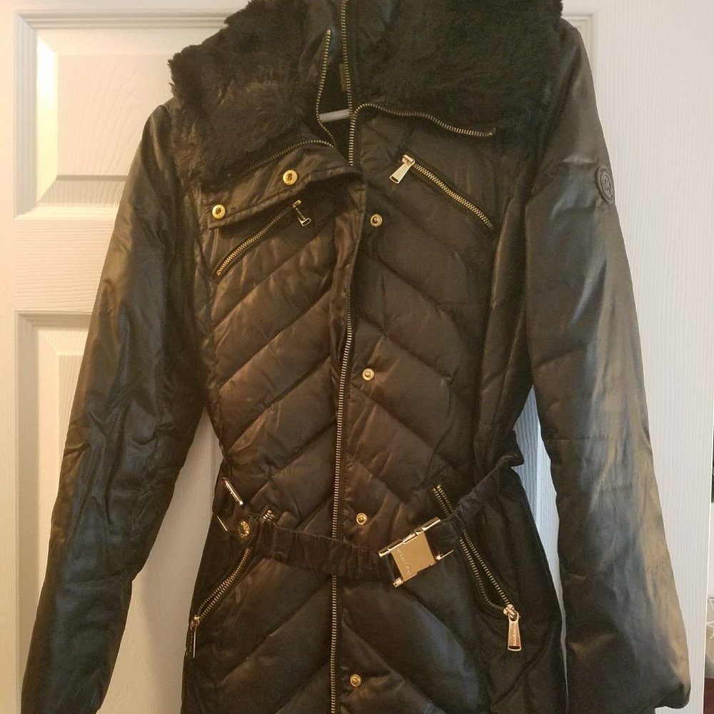 Michael Kors Women's Puffer Coat Black